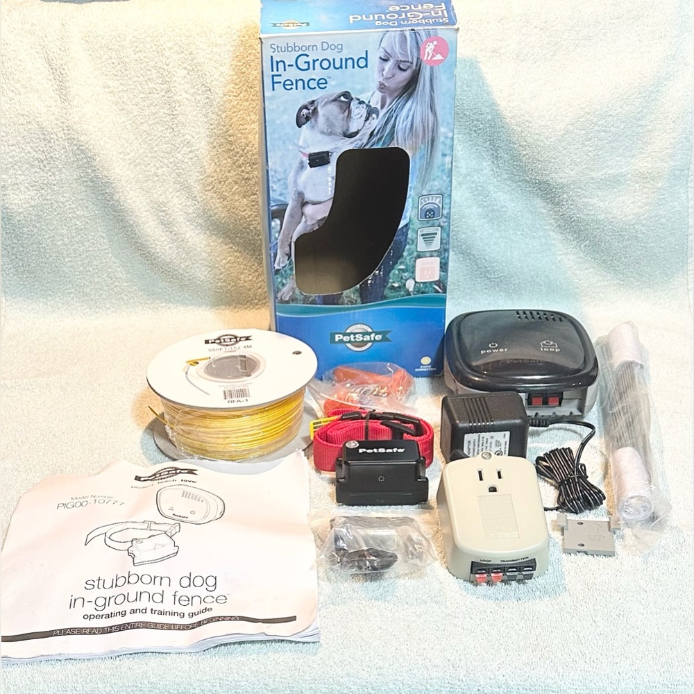 Petsafe In-Ground Stubborn Dog Fence Transmitter Collar Wire Bundle NEW